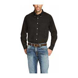 Wrinkle-Free Solid Mens Shirt Black - Item # 48664