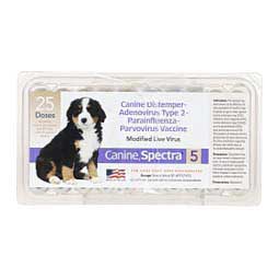 Canine Spectra 5 Dog Vaccine 25 x 1 dose vials - Item # 48665