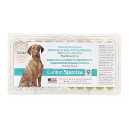 Canine Spectra 9 Dog Vaccine 25 x 1 dose vials - Item # 48666