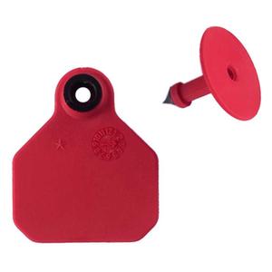 Blank Mini Livestock ID Ear Tags Red - Item # 48673