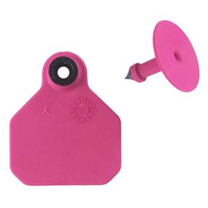 Blank Mini Livestock ID Ear Tags Pink - Item # 48673