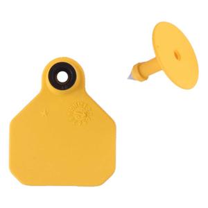 Blank Mini Livestock ID Ear Tags Yellow - Item # 48673