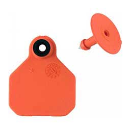 Blank Mini Livestock ID Ear Tags Orange - Item # 48673