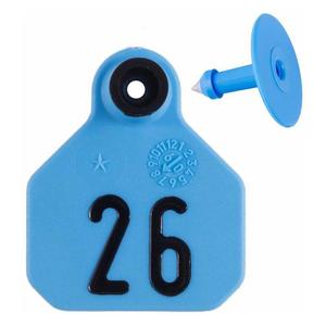 Numbered Mini Livestock ID Ear Tags Blue - Item # 48674