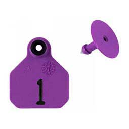 Numbered Mini Livestock ID Ear Tags Purple - Item # 48674