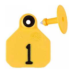 Numbered Mini Livestock ID Ear Tags Yellow - Item # 48674