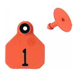 Numbered Mini Livestock ID Ear Tags Orange - Item # 48674