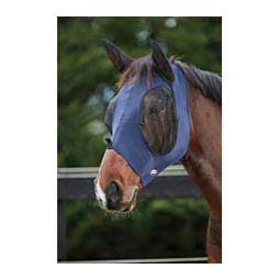 Mule Deluxe Stretch Bug Saver Fly Mask with Ears Navy/Black - Item # 48706