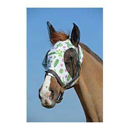 Deluxe Stretch Print Bug Saver Horse Fly Mask with Ears