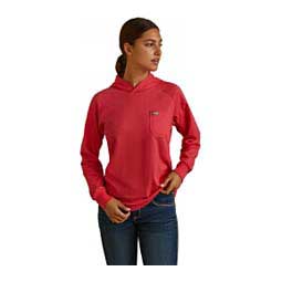 Rebar Hooded Womens Long Sleeve Tee Teaberry - Item # 48735
