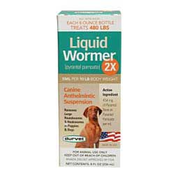 Liquid Wormer 2X Dewormer for Dogs 8 oz - Item # 48787