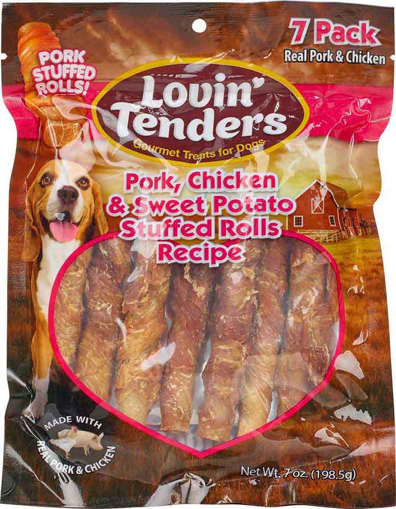 Lovin Tenders Pork Chicken Sweet Potato Stuffed Rolls Recipe Dog lovin-tenders-pork-chicken-sweet-potato-stuffed-rolls-recipe-dog