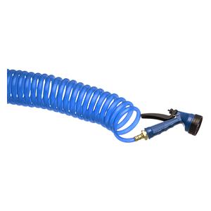 Coil Water Hose with Nozzle Blue - Item # 48810