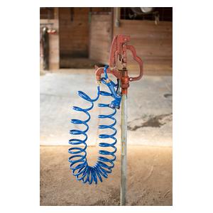 Coil Water Hose with Nozzle Blue - Item # 48810
