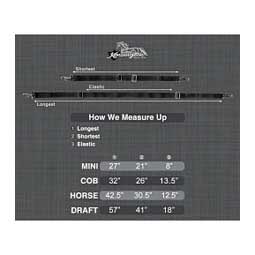 Horse Blanket Rear Leg Straps Black Mini (20-27) 2 ct - Item # 48830