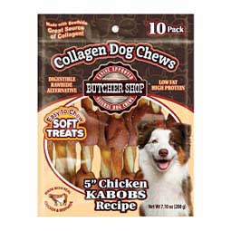 Butcher Shop Chicken Kabobs Recipe Collagen Dog Chews 5'' (10 ct) - Item # 48832