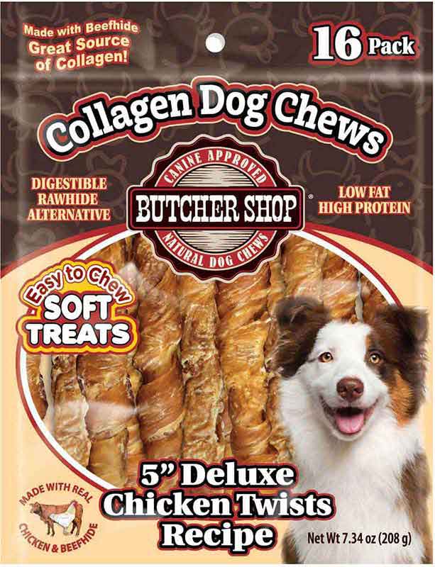 Butcher shop chicken and rawhide rolls shop