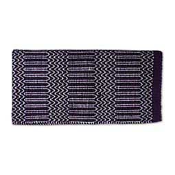 Double Weave Navajo Horse Saddle Blanket Purple/Black - Item # 48924