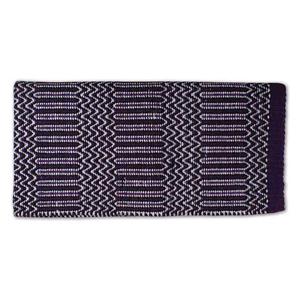 Double Weave Navajo Horse Saddle Blanket Purple/Black - Item # 48924