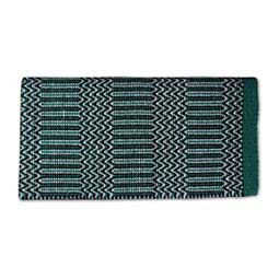 Double Weave Navajo Horse Saddle Blanket Teal/Black - Item # 48924