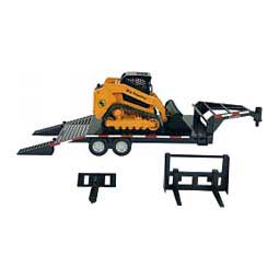 Track Skid Steer and Trailer Toy Yellow - Item # 48939