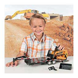 Track Skid Steer and Trailer Toy Yellow - Item # 48939