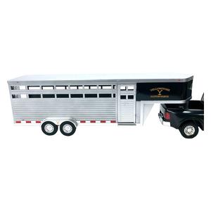 Yellowstone Dutton Ranch Horse Trailer Toy Silver/Black - Item # 48941