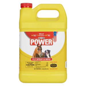 POWER Fly Spray and Wipe for Horses and Dogs 1 gallon - Item # 48975