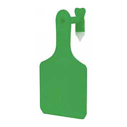 Blank One-Piece Calf ID Ear Tags Green - Item # 48990