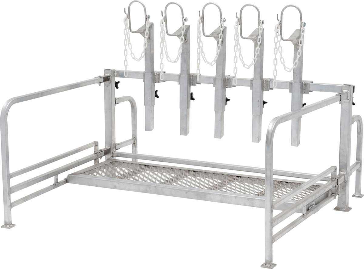 Valley Vet - Aluminum 5-Head Sale Rack for Sheep and Goats Weaver ...