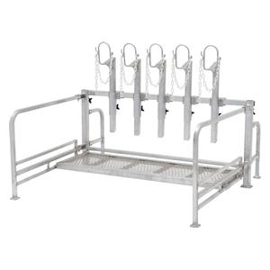 Aluminum 5-Head Sale Rack for Sheep and Goats Alumn - Item # 49029
