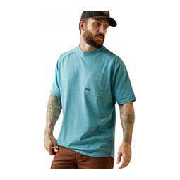 Rebar Cotton Strong Mens T-Shirt Bachelor Button - Item # 49048