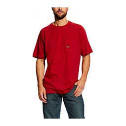 Rebar Cotton Strong Mens T-Shirt Rio Red - Item # 49048