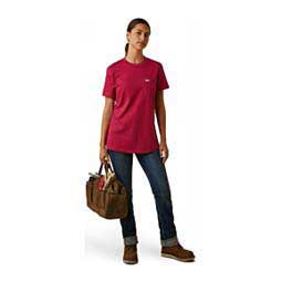 Rebar Cotton Strong Womens T-Shirt Cherry Jubilee - Item # 49053
