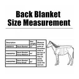 Ice Horse Back Blanket Black - Item # 49060
