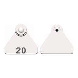 Numbered Mini Sheep/Goat Tags White - Item # 49068S