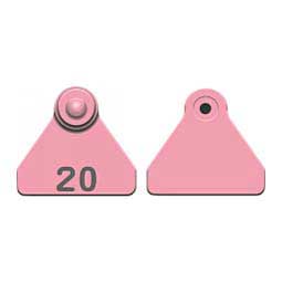 Numbered Mini Sheep/Goat Tags Pink - Item # 49068S