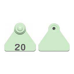 Numbered Mini Sheep/Goat Tags Green - Item # 49068S