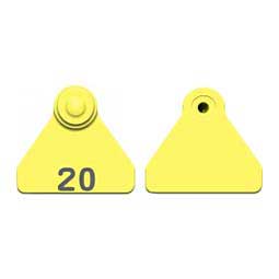 Numbered Mini Sheep/Goat Tags Yellow - Item # 49068S