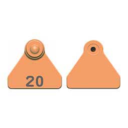 Allflex Numbered Mini Sheep/Goat Tags Orange - Item # 49068S