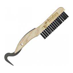 Hoof Pick with Wire Brush Wood - Item # 49072