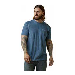 Mountain Flag Mens T-Shirt Steel Blue - Item # 49084