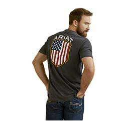 Patriot Badge Mens T-shirt Charcoal - Item # 49087