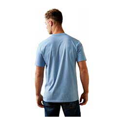 Surfboarding Western Aloha Mens T-shirt Light Blue - Item # 49090