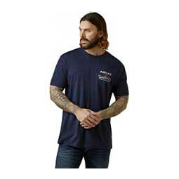 Surf Boar Western Aloha Mens T-shirt Navy - Item # 49092