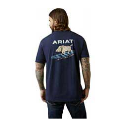 Surf Boar Western Aloha Mens T-shirt Navy - Item # 49092