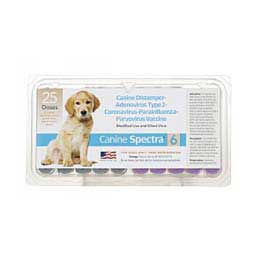 Canine Spectra 6 Dog Vaccine 25 x 1 dose vials - Item # 49098