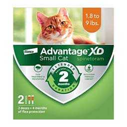 Advantage XD for Cats 2 doses (small cat 1.8-9 lbs) - Item # 49112