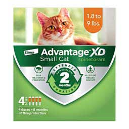 Advantage XD for Cats 4 doses (small cat 1.8-9 lbs) - Item # 49113