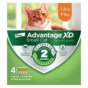 Advantage XD for Cats 4 doses (small cat 1.8-9 lbs) - Item # 49113